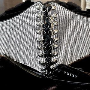AKIRA Rhinestone Corset Belt - NWT (FITS MD/LG/XL)